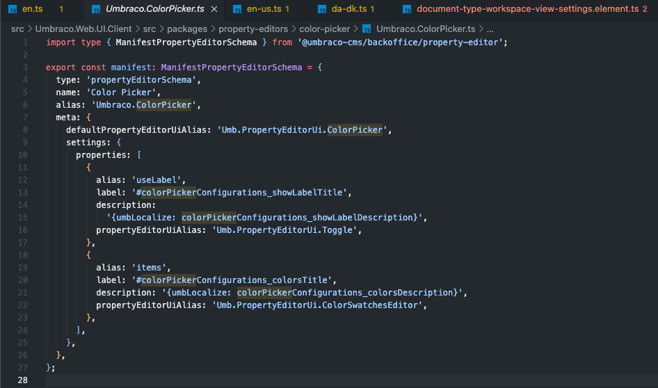 Localization changes to manifest files Localization changes to manifest files